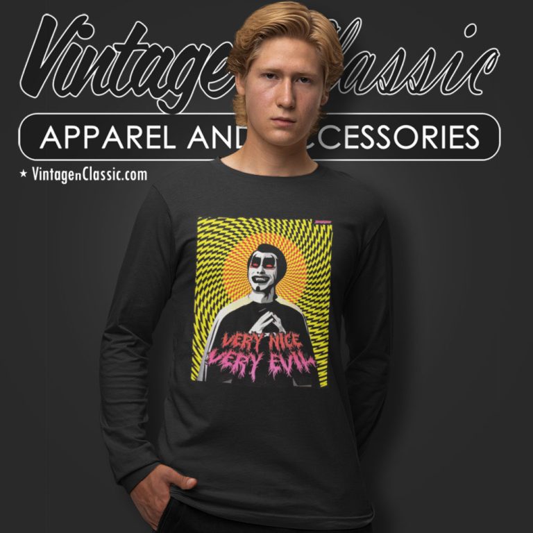 Danhausen Shirt Very Nice Evil Graphic Aew Wrestler Long Sleeve Tee Danhausen Shirt Very Nice Evil Graphic Aew Wrestler Long Sleeve Tee