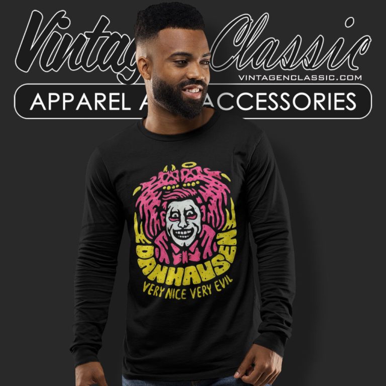 Danhausen Shirt Very Nice Very Evil Pro Wrestling Crate Long Sleeve Tee Danhausen Shirt Very Nice Very Evil Pro Wrestling Crate Long Sleeve Tee