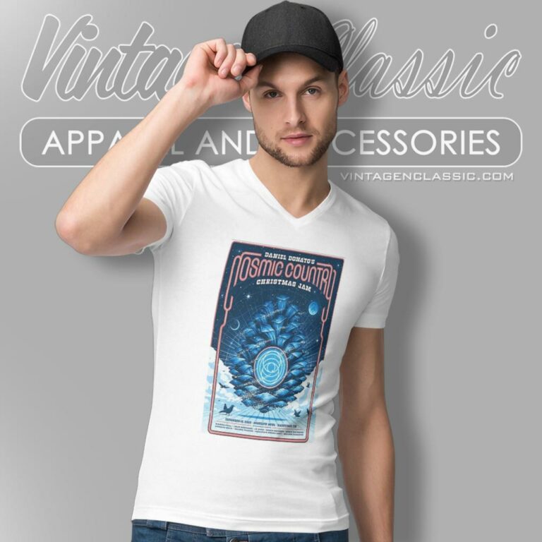 Daniel Donato Cosmic Country Christmas Jam Dec 16 2023 Brooklyn Bowl Nashville Tn Poster V Neck TShirt Daniel Donato Cosmic Country Christmas Jam Dec 16 2023 Brooklyn Bowl Nashville Tn Poster V Neck TShirt