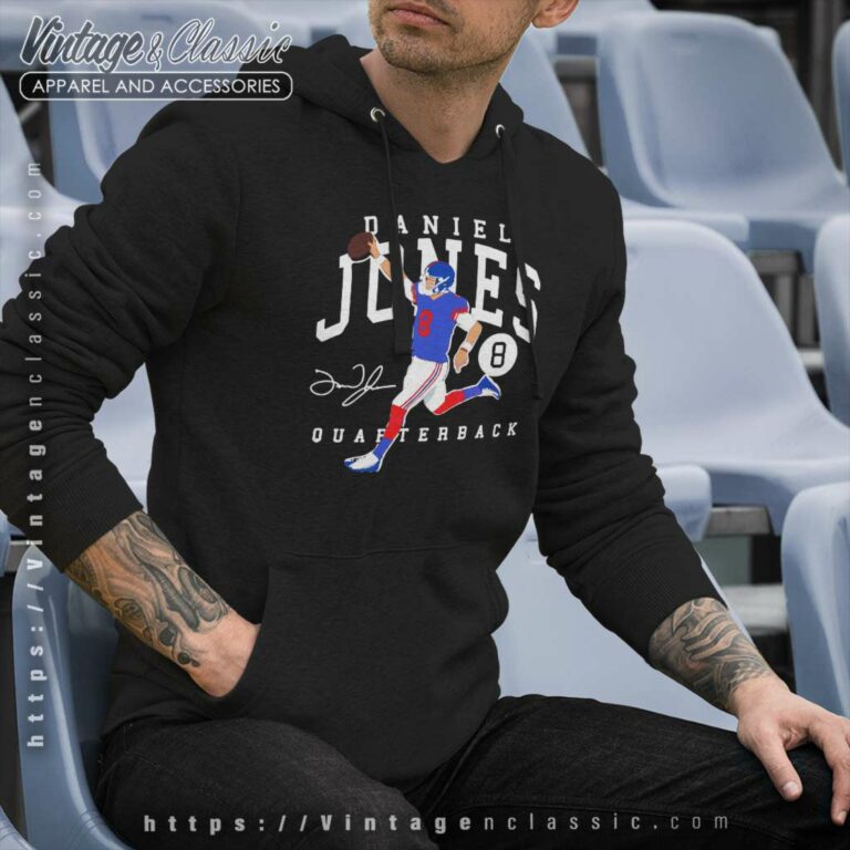 Daniel Jones Giants Quarterback Signature Hoodie Daniel Jones Giants Quarterback Signature Hoodie