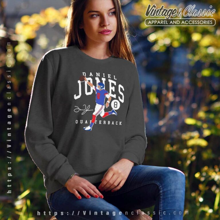 Daniel Jones Giants Quarterback Signature Sweatshirt Daniel Jones Giants Quarterback Signature Sweatshirt