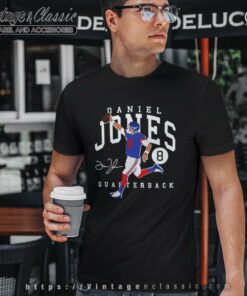 Daniel Jones Giants Quarterback Signature T Shirt