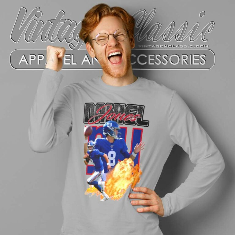 Daniel Jones New York Giants Long Sleeve Tee Daniel Jones New York Giants Long Sleeve Tee