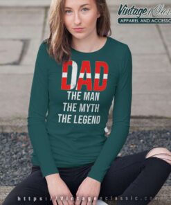 Danmark Dad The Men The Myth The Legend Long Sleeve Tee