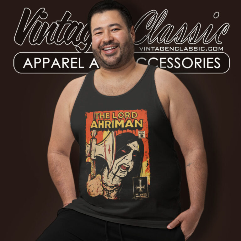 Dark Funeral Shirt Lord Ahriman Comic Tank Top Racerback Dark Funeral Shirt Lord Ahriman Comic Tank Top Racerback