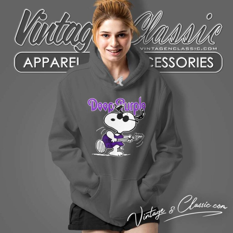 Dark Purple Snoopy Play Guitar Hoodie 2 Dark Purple Snoopy Play Guitar Hoodie 2