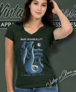Dark Tranquillity Shirt A Drawn Out Exit V Neck TShirt