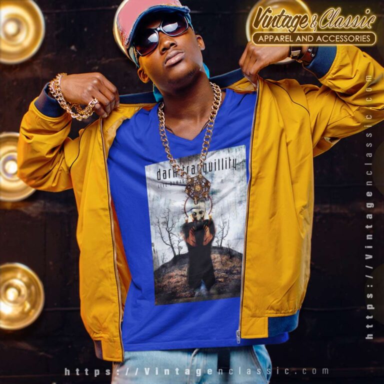 Dark Tranquillity Shirt Live Damage V Neck TShirt Dark Tranquillity Shirt Live Damage V Neck TShirt