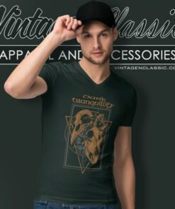 Dark Tranquillity Skull V Neck TShirt