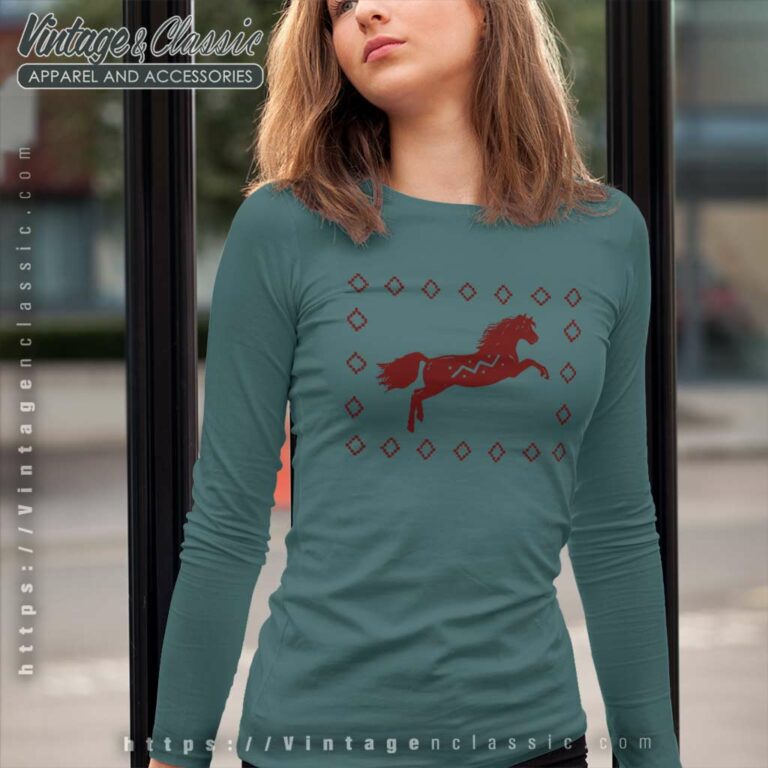 Dark Winds Red Horse Tri Blend Long Sleeve Tee 1 Dark Winds Red Horse Tri Blend Long Sleeve Tee 1