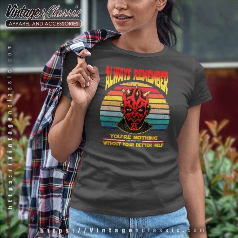 Darth Maul Always Remember Shirt Retro Star Wars Women TShirt Darth Maul Always Remember Shirt Retro Star Wars Women TShirt