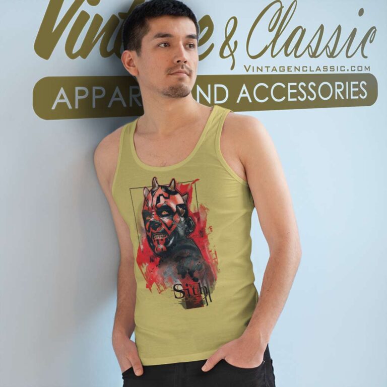Darth Maul Sith Shirt Star Wars Sith Portrait Tank Top Racerback Darth Maul Sith Shirt Star Wars Sith Portrait Tank Top Racerback