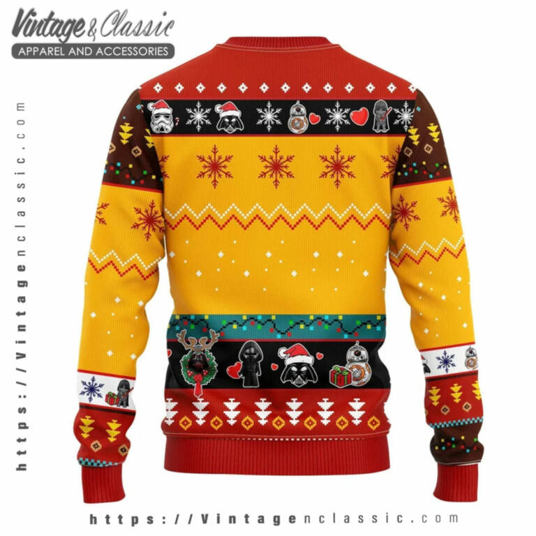 Darth Vader And Stormtrooper Ugly Sweater back Ugly Sweater Darth Vader And Stormtrooper Ugly Sweater back Ugly Sweater