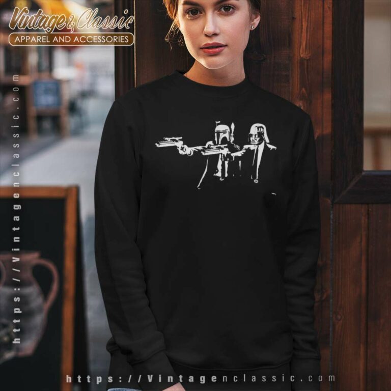 Darth Vader Boba Pulp Fiction Star Wars Sweatshirt Darth Vader Boba Pulp Fiction Star Wars Sweatshirt