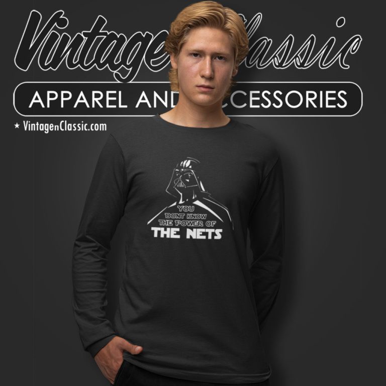 Darth Vader Brooklyn Nets Star Wars Long Sleeve Tee Darth Vader Brooklyn Nets Star Wars Long Sleeve Tee