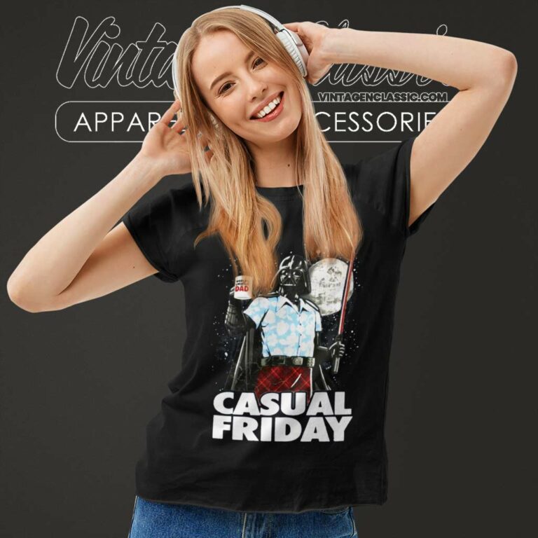 Darth Vader Casual Friday Star Wars Women TShirt Darth Vader Casual Friday Star Wars Women TShirt