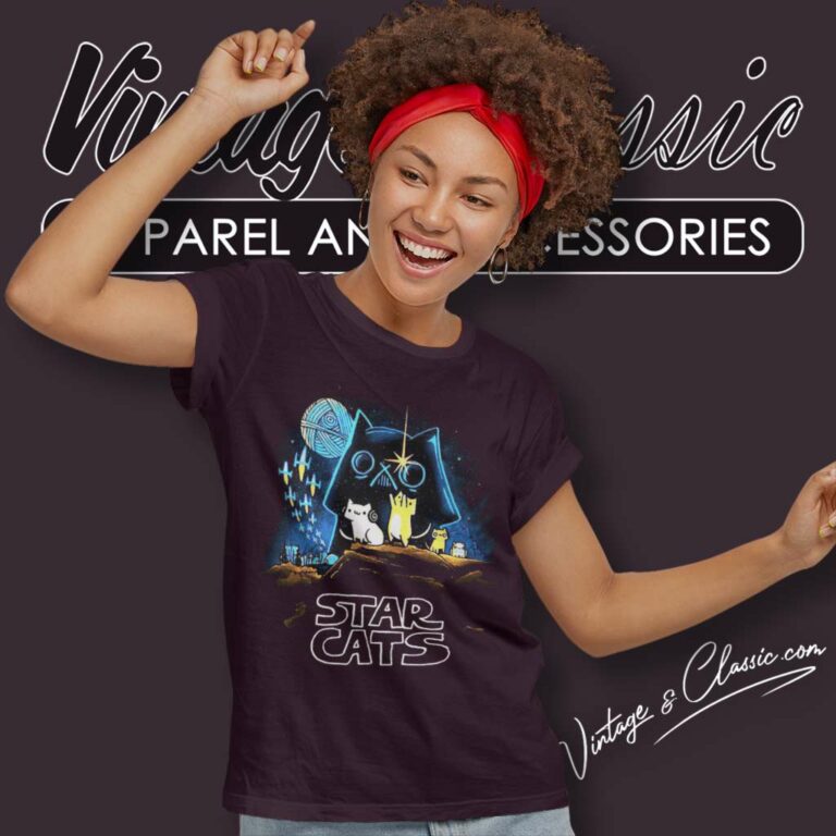 Darth Vader Cats Star Wars Women TShirt Darth Vader Cats Star Wars Women TShirt
