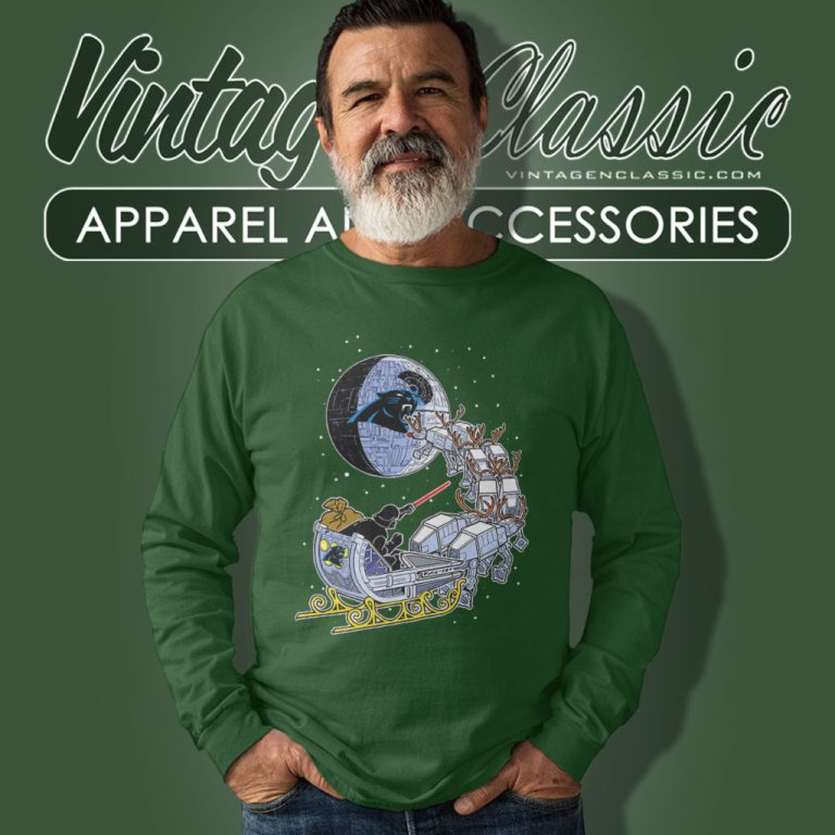 Darth Vader Christmas Carolina Panthers Long Sleeve Tee Darth Vader Christmas Carolina Panthers Long Sleeve Tee