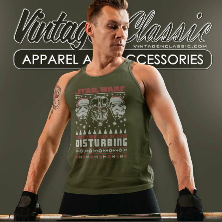 Darth Vader I Find Your Lack Of Cheer Christmas Ugly Tank Top Racerback Darth Vader I Find Your Lack Of Cheer Christmas Ugly Tank Top Racerback