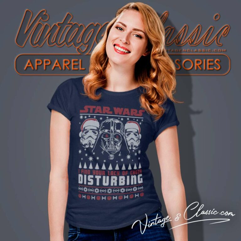 Darth Vader I Find Your Lack Of Cheer Christmas Ugly Women TShirt Darth Vader I Find Your Lack Of Cheer Christmas Ugly Women TShirt