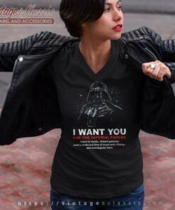 Darth Vader I Want You For The Imperial Forces Star Wars V Neck TShirt