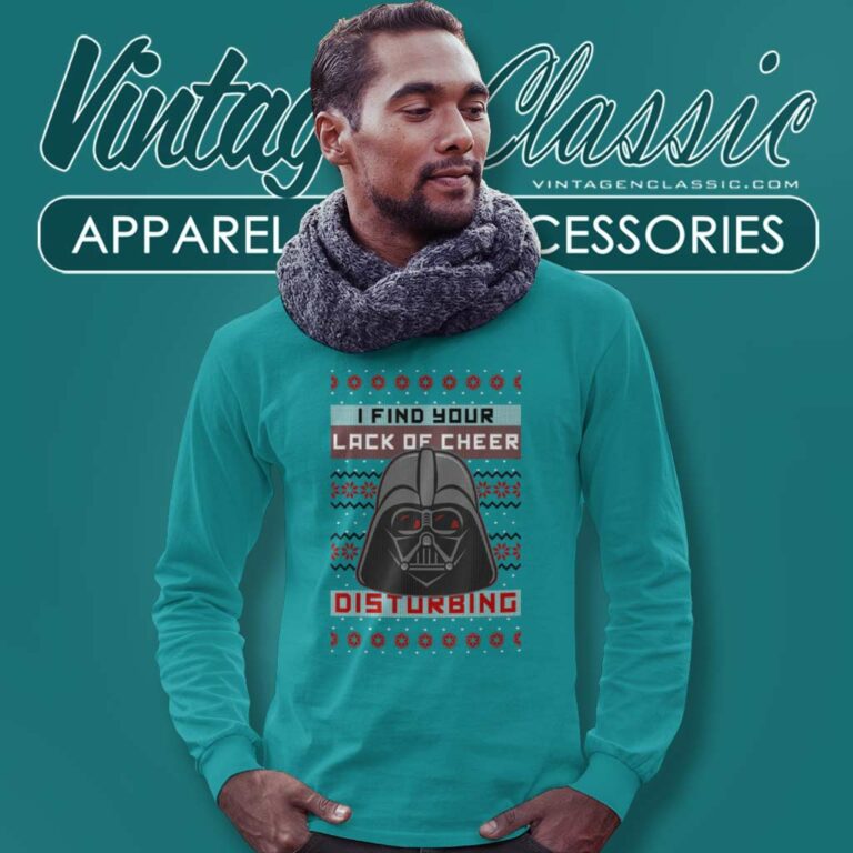 Darth Vader Lack Of Cheer Star Wars Ugly Christmas Long Sleeve Tee Darth Vader Lack Of Cheer Star Wars Ugly Christmas Long Sleeve Tee