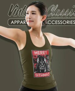 Darth Vader Merry Christmas Star Wars Tank Top Racerback