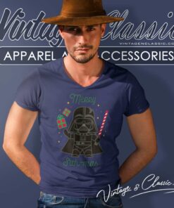 Darth Vader Merry Sith Mas Christmas Gift Star Wars V Neck TShirt