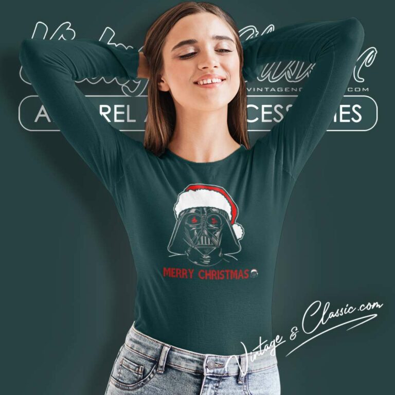 Darth Vader Sketch Santa Star Wars Christmas Long Sleeve Tee Darth Vader Sketch Santa Star Wars Christmas Long Sleeve Tee