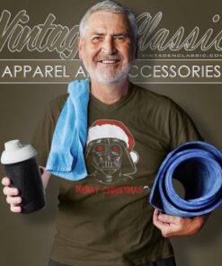 Darth Vader Sketch Santa Star Wars Christmas V Neck TShirt