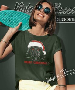 Darth Vader Sketch Santa Star Wars Christmas Women TShirt