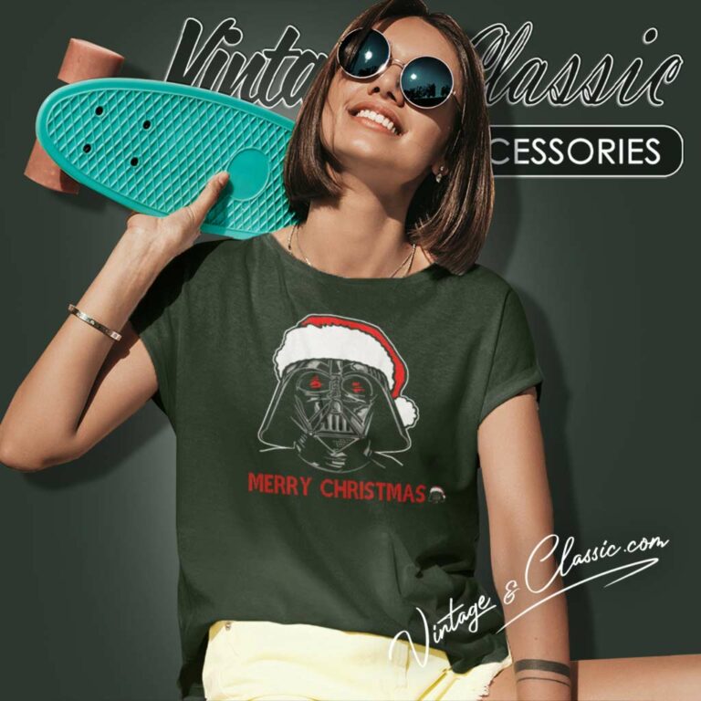 Darth Vader Sketch Santa Star Wars Christmas Women TShirt Darth Vader Sketch Santa Star Wars Christmas Women TShirt