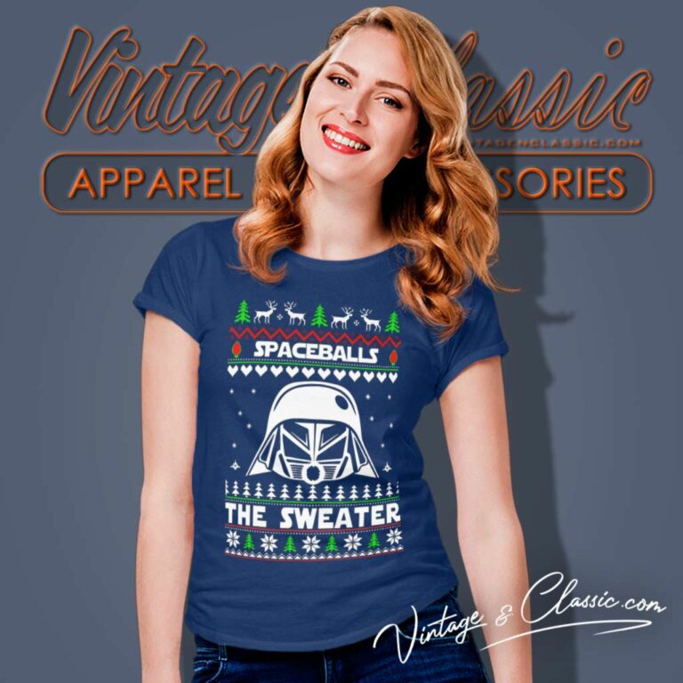 Darth Vader Spaceballs The Sweater Ugly Christmas Women TShirt 1 Darth Vader Spaceballs The Sweater Ugly Christmas Women TShirt 1