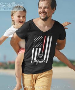 Darth Vader Star Wars American Flag V Neck TShirt