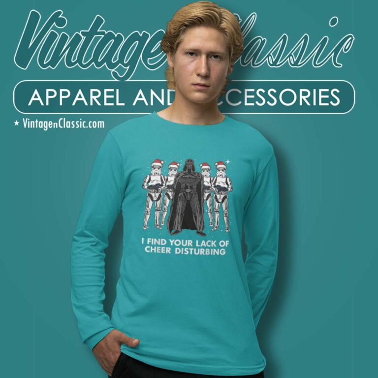 Darth Vader Star Wars Christmas I Find Your Lack Of Cheer Disturbing Long Sleeve Tee Darth Vader Star Wars Christmas I Find Your Lack Of Cheer Disturbing Long Sleeve Tee