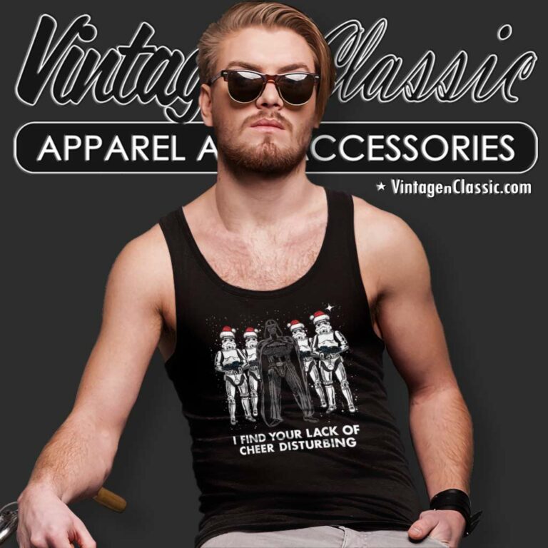 Darth Vader Star Wars Christmas I Find Your Lack Of Cheer Disturbing Tank Top Racerback Darth Vader Star Wars Christmas I Find Your Lack Of Cheer Disturbing Tank Top Racerback