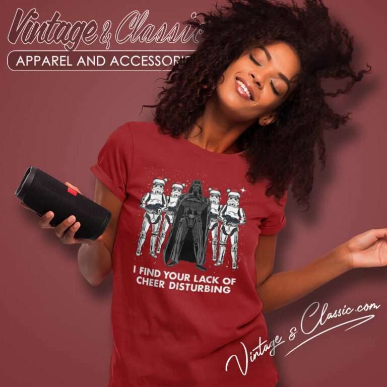 Darth Vader Star Wars Christmas I Find Your Lack Of Cheer Disturbing Women TShirt Darth Vader Star Wars Christmas I Find Your Lack Of Cheer Disturbing Women TShirt
