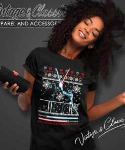 Darth Vader Star Wars Lightsaber Battle Christmas Ugly Women TShirt