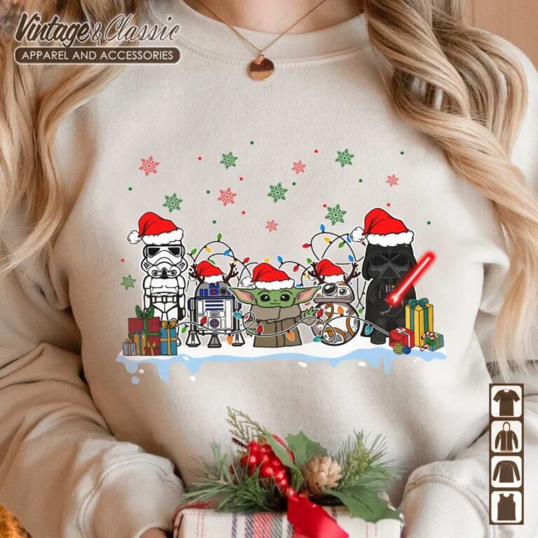 Darth Vader Stormtrooper Christmas Light Shirt Star Wars Christmas Shirt Sweatshirt Darth Vader Stormtrooper Christmas Light Shirt Star Wars Christmas Shirt Sweatshirt
