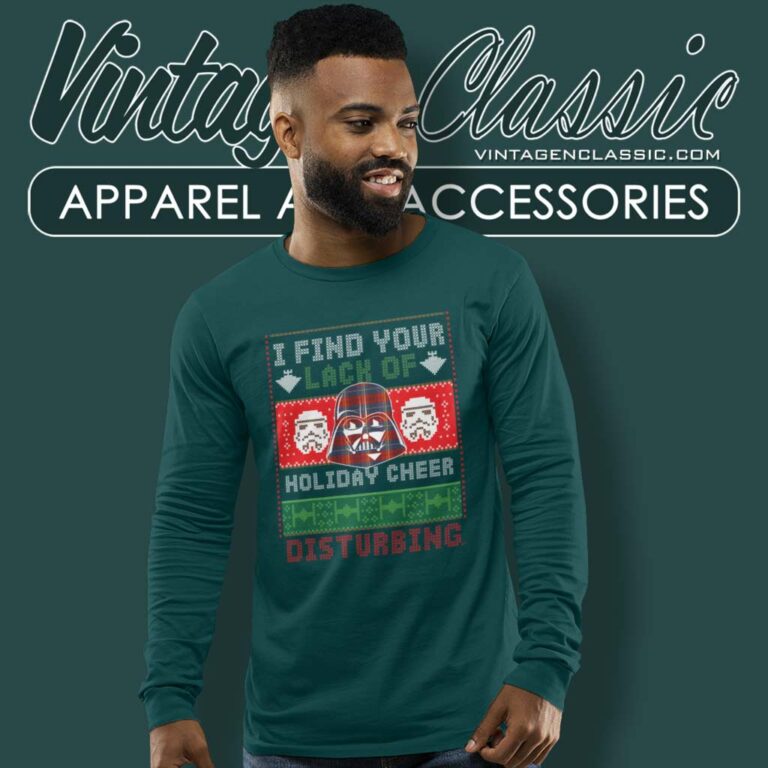 Darth Vader Ugly Christmas I Find Your Lack Of Star Wars Long Sleeve Tee 1 Darth Vader Ugly Christmas I Find Your Lack Of Star Wars Long Sleeve Tee 1