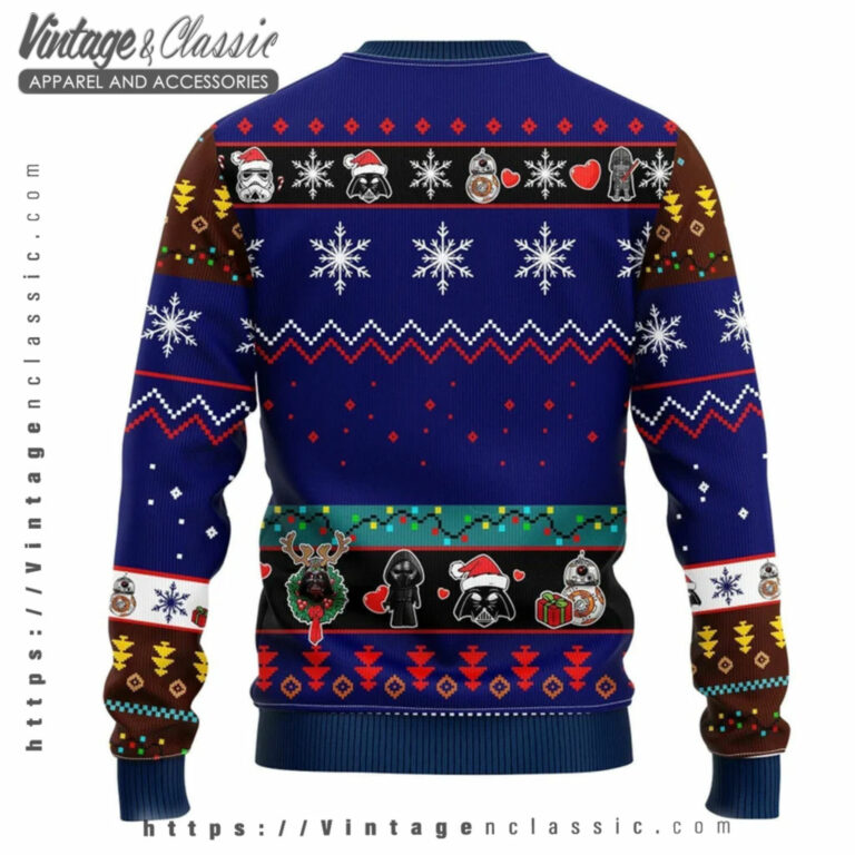Star Wars Vader Lack of Cheer Ugly Christmas Sweater back Ugly Sweater Star Wars Vader Lack of Cheer Ugly Christmas Sweater back Ugly Sweater