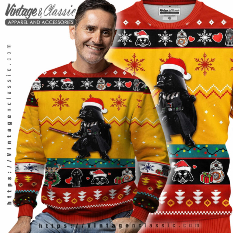 Star Wars Vader Lack Ugly Christmas Sweater Men Ugly Sweater Star Wars Vader Lack Ugly Christmas Sweater Men Ugly Sweater
