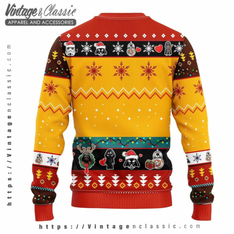 Star Wars Vader Lack Ugly Christmas Sweater back Ugly Sweater Star Wars Vader Lack Ugly Christmas Sweater back Ugly Sweater