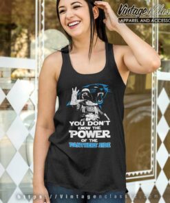 Darth Vader You Dont Know The Power Of The Panthers Side Tank Top Racerback