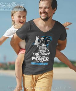 Darth Vader You Dont Know The Power Of The Panthers Side V Neck TShirt