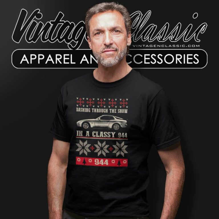 Dashing Through The Snow In Classy Porsche 944 Ugly Christmas T Shirt Dashing Through The Snow In Classy Porsche 944 Ugly Christmas T Shirt