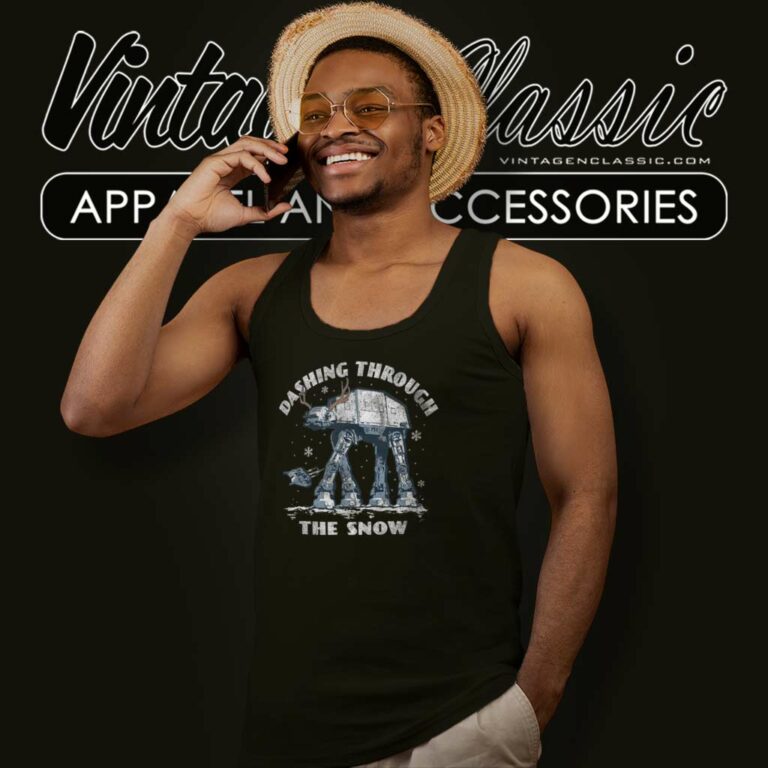 Dashing Through The Snow Star Wars Christmas Tank Top Racerback Dashing Through The Snow Star Wars Christmas Tank Top Racerback
