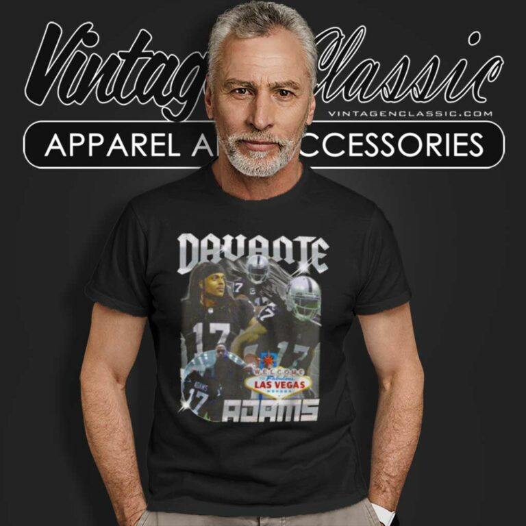 Davante Adams 17 Las Vegas Raiders 90s Bootleg T Shirt Davante Adams 17 Las Vegas Raiders 90s Bootleg T Shirt