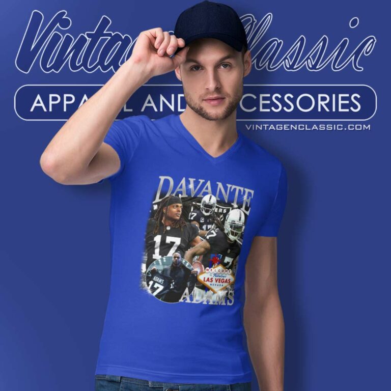 Davante Adams 17 Welcome To Fabulous Las Vegas Nevada V Neck TShirt Davante Adams 17 Welcome To Fabulous Las Vegas Nevada V Neck TShirt