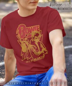 David Bowie 1972 World Tour T Shirt